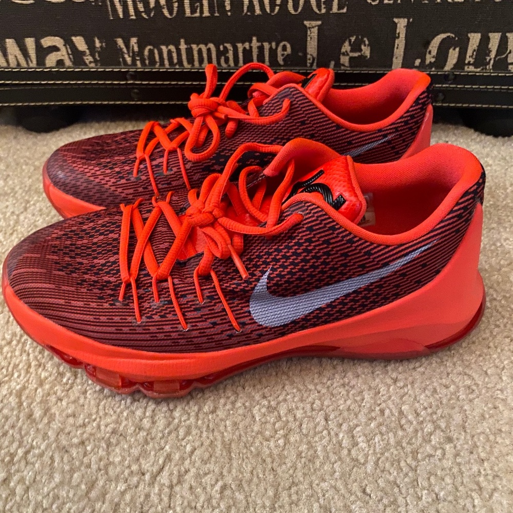 Nike KD 8 Bright Crimson Youth Boys size 6.5 sneakers